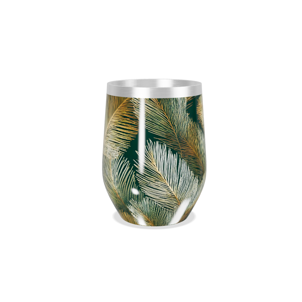 Copo Térmico Slim - Folhagem Verde Aço Inox