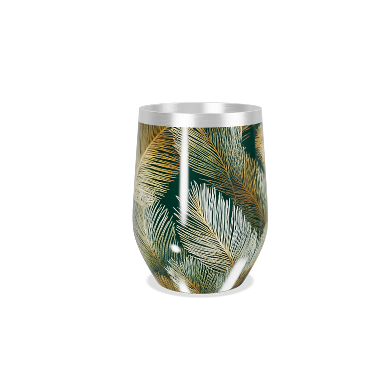 Copo Térmico Slim - Folhagem Verde Aço Inox