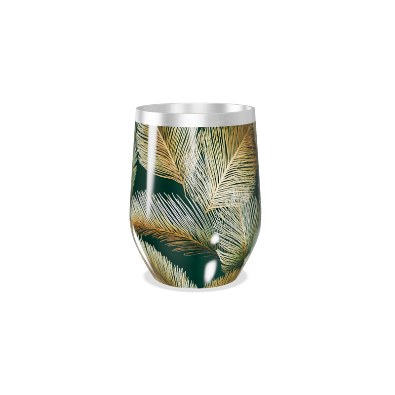 Copo Térmico Slim - Folhagem Verde Aço Inox