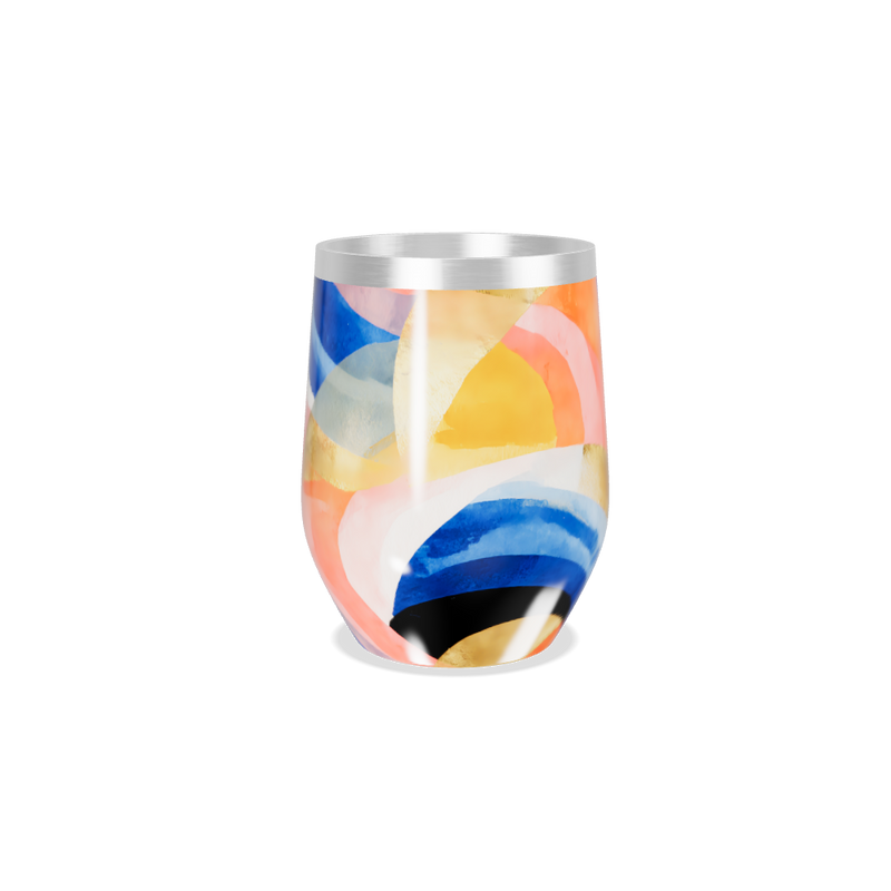 Copo Térmico Slim - Estampa Colorida Aço Inox