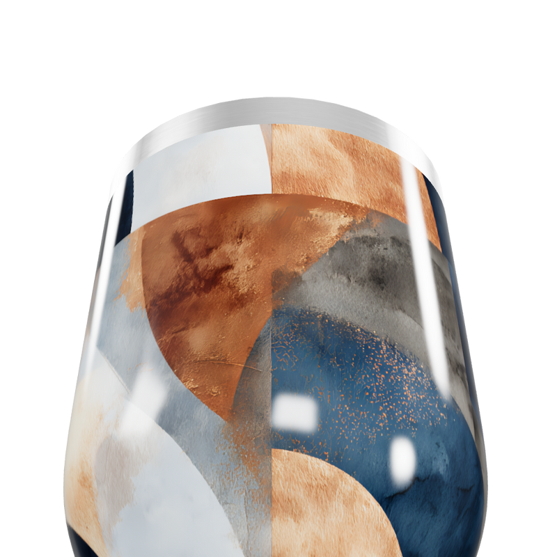 Copo Térmico Slim - Estampa Abstrata Colorida