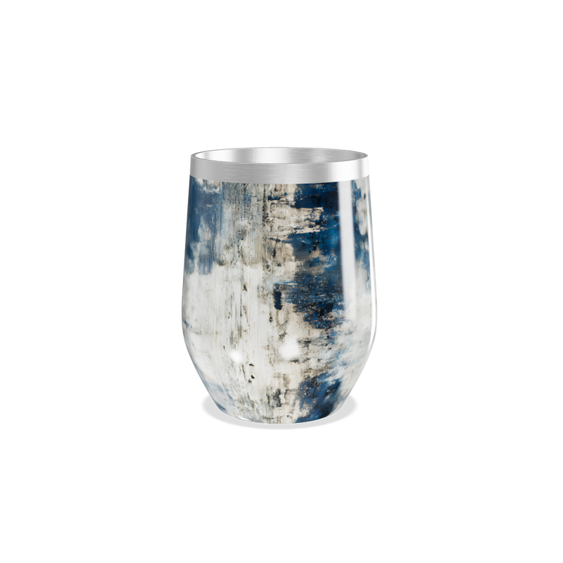 Copo Térmico Slim - Azul Marmorizado Inox