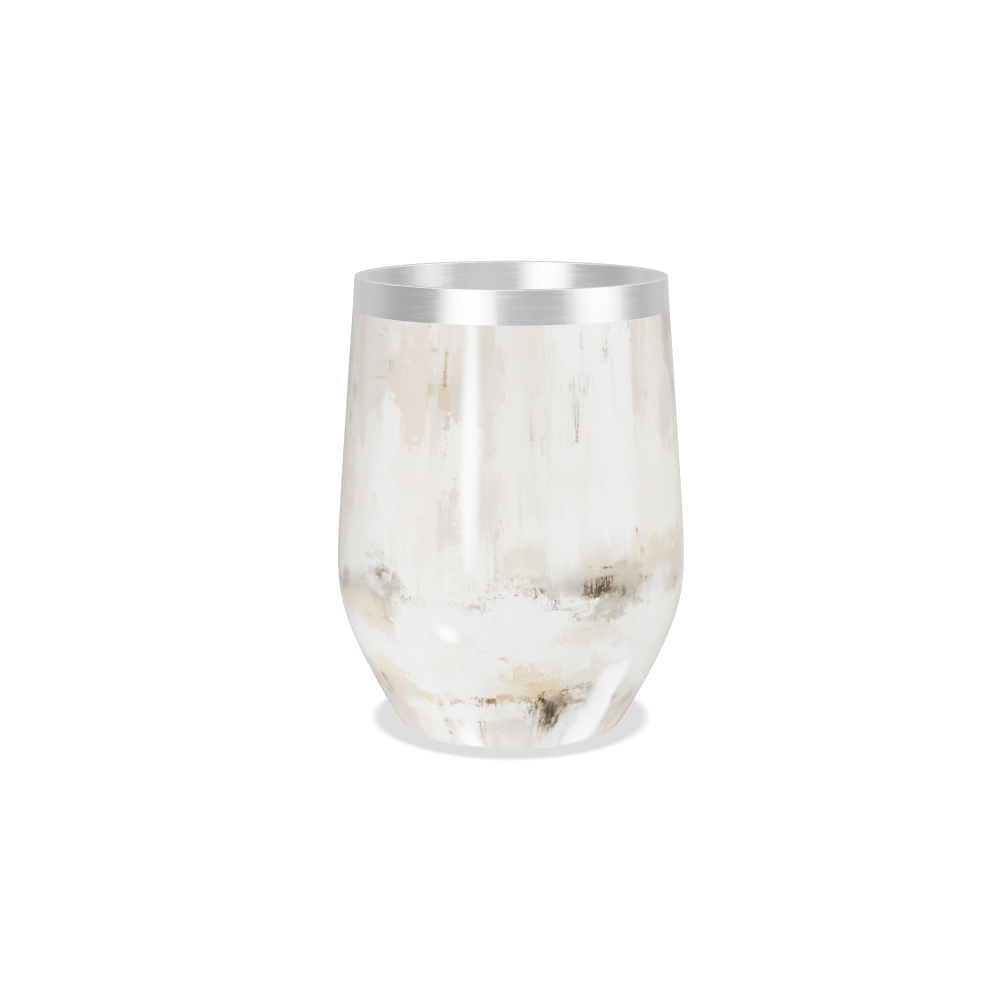 Copo Térmico Slim - Marmorizado bege aço inox