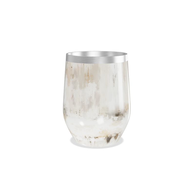 Copo Térmico Slim - Marmorizado bege aço inox