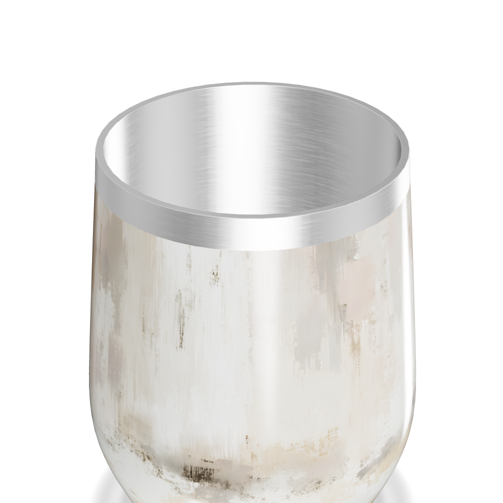 Copo Térmico Slim - Marmorizado bege aço inox