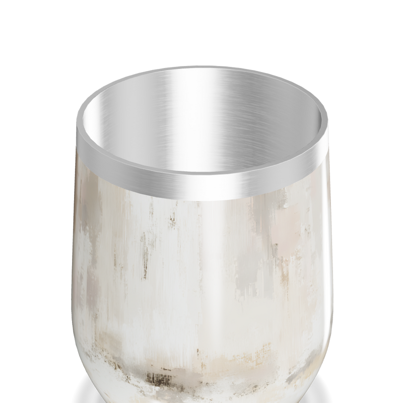 Copo Térmico Slim - Marmorizado bege aço inox