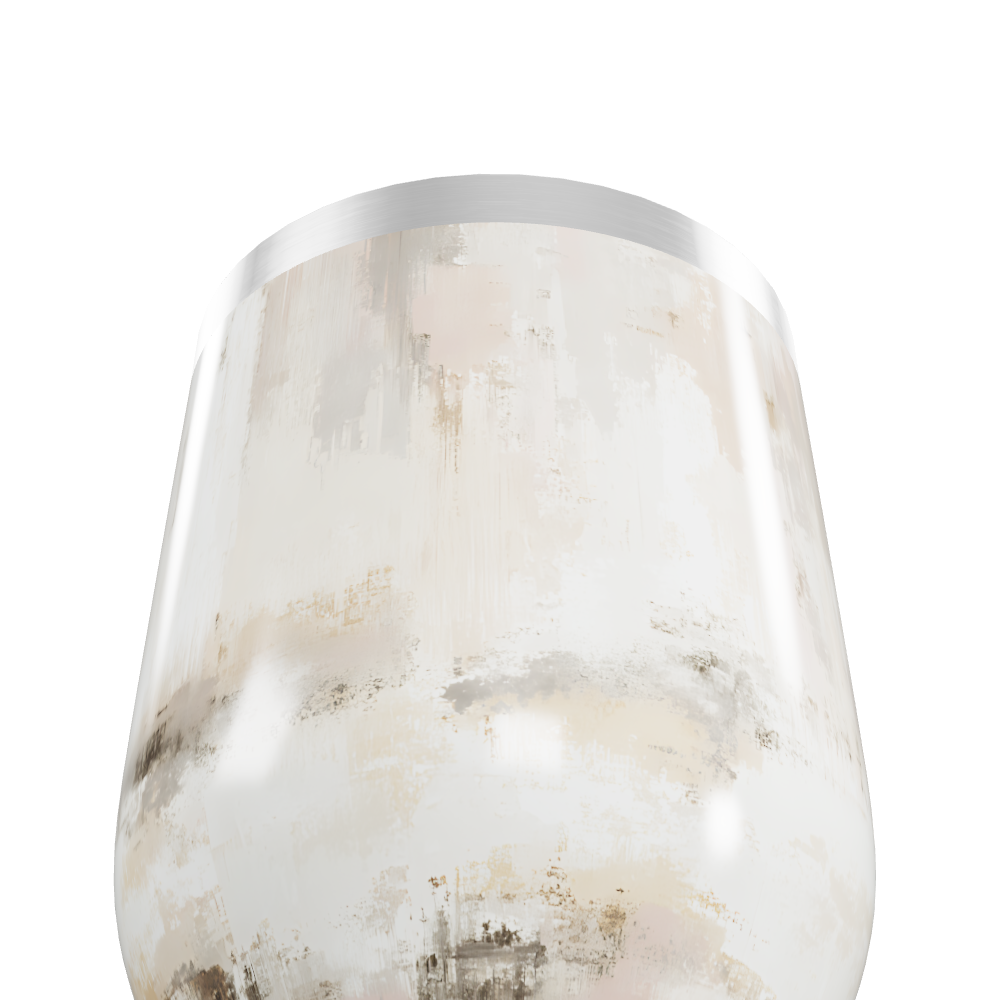 Copo Térmico Slim - Marmorizado bege aço inox