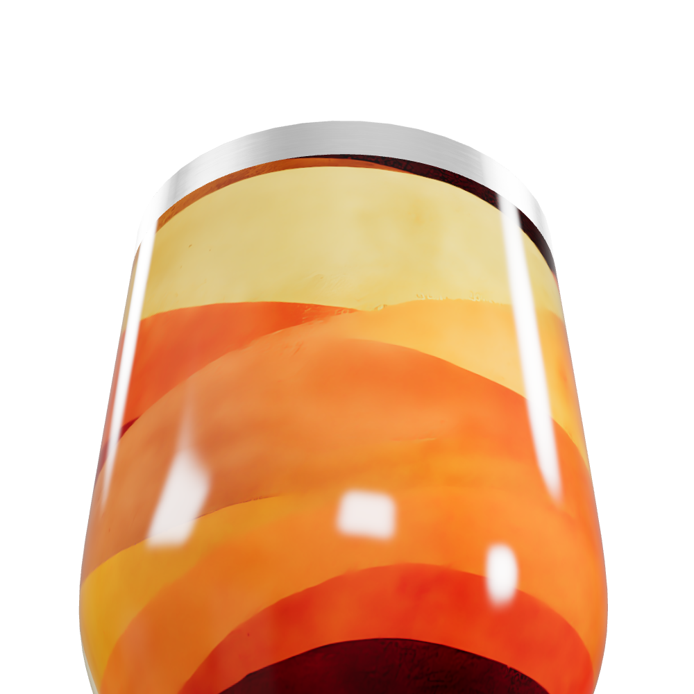 Copo Térmico Slim - Estampa Listras Coloridas