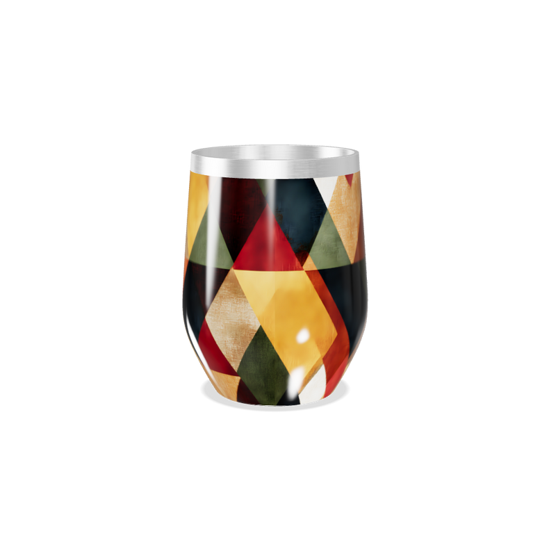 Copo Térmico Slim - Estampa Geométrica Colorida