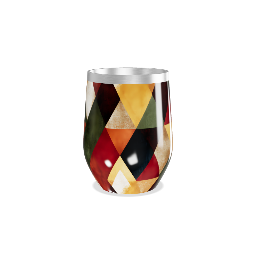 Copo Térmico Slim - Estampa Geométrica Colorida