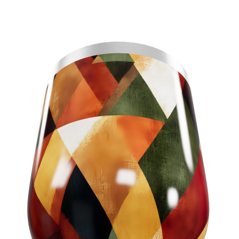 Copo Térmico Slim - Estampa Geométrica Colorida