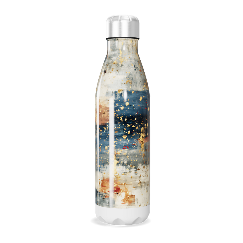 Garrafa Inox - Estampa Abstrata Colorida