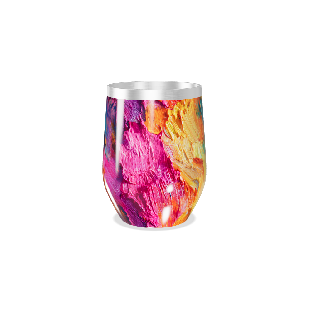 Copo Térmico Slim - Estampa Abstrata Colorida