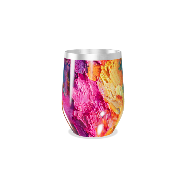 Copo Térmico Slim - Estampa Abstrata Colorida