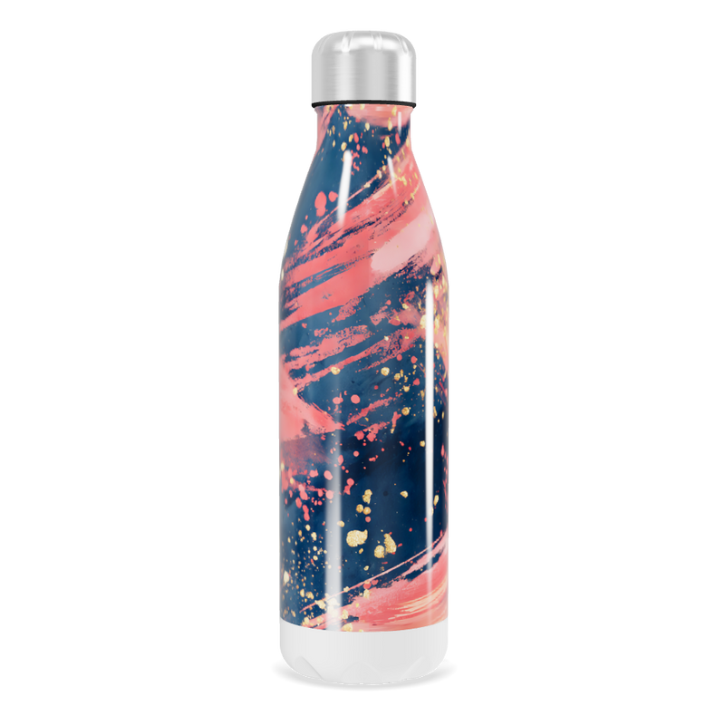 Garrafa Inox - Estampa Abstrata Colorida