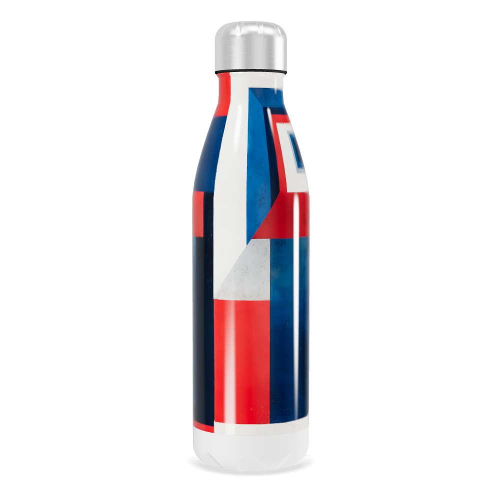 Garrafa Inox - Estampa Geométrica Colorida