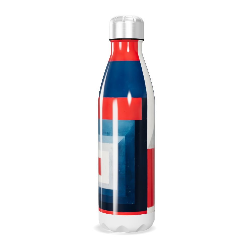 Garrafa Inox - Estampa Geométrica Colorida