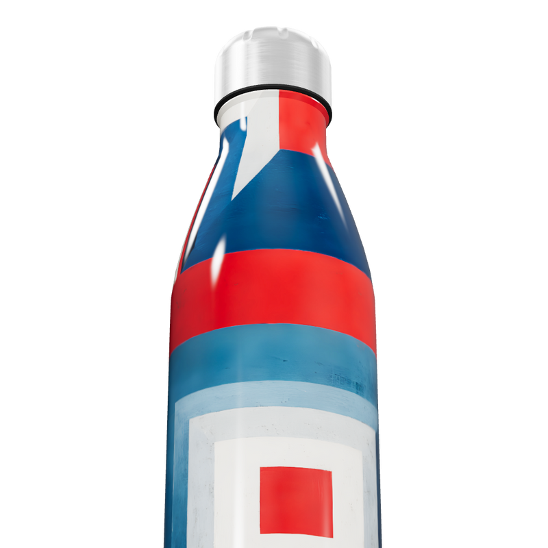 Garrafa Inox - Estampa Geométrica Colorida