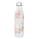 Garrafa Inox - Com estampa folhas rosa