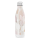 Garrafa Inox - Com estampa folhas rosa
