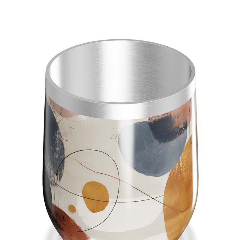 Copo Térmico Slim - Estampa Abstrata Colorida