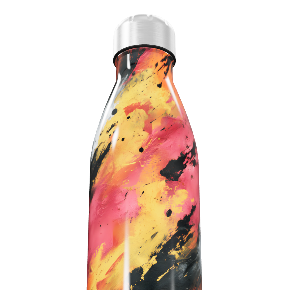 Garrafa Inox - Colorida Splash Art