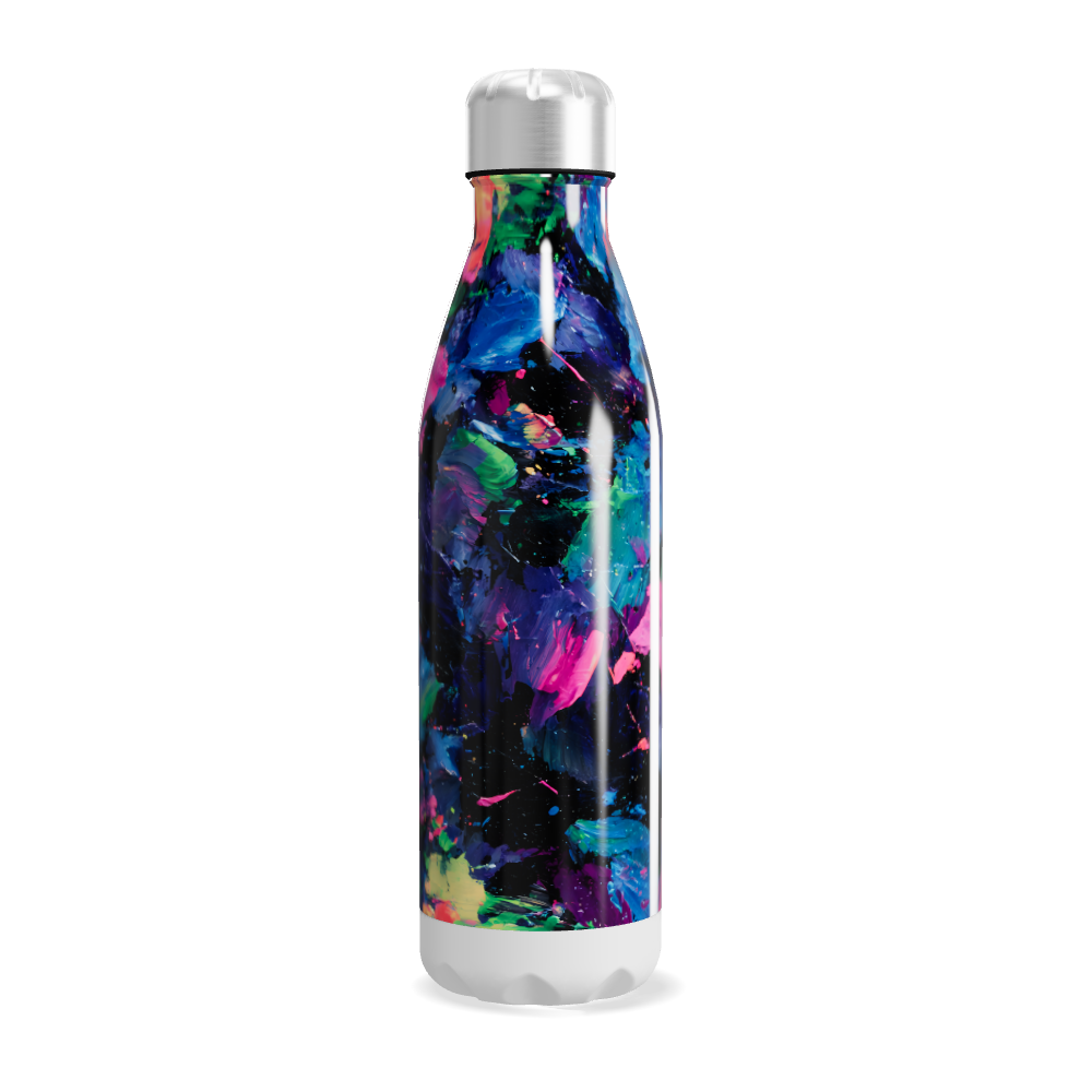 Garrafa Inox - Estampa Colorida Abstrata