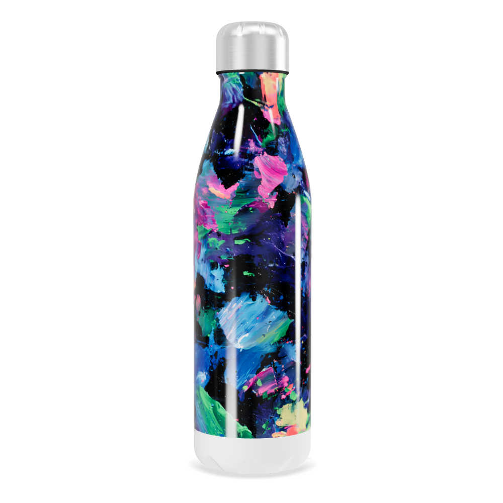 Garrafa Inox - Estampa Colorida Abstrata