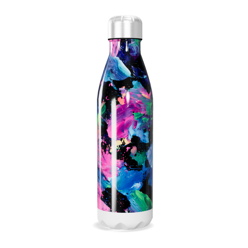 Garrafa Inox - Estampa Colorida Abstrata