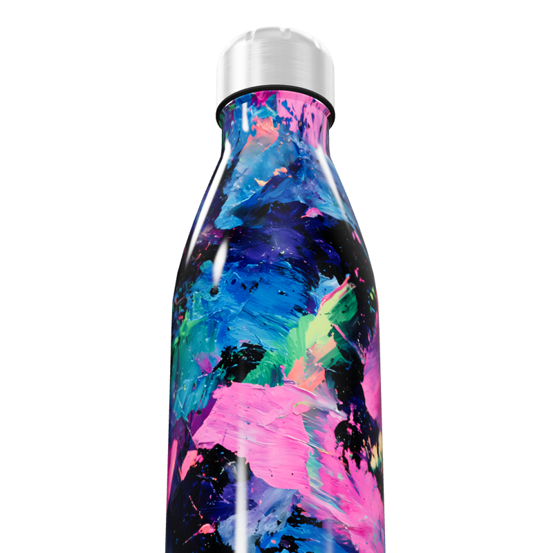 Garrafa Inox - Estampa Colorida Abstrata