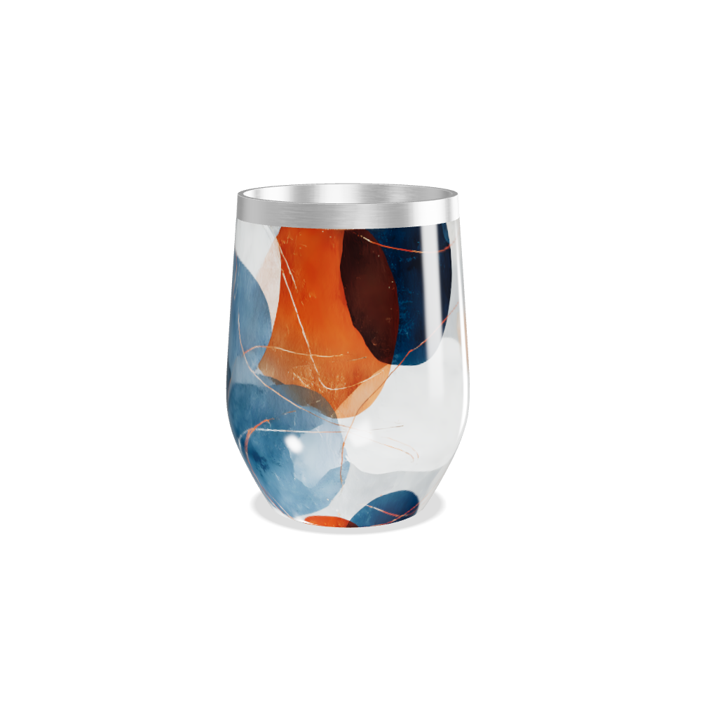 Copo Térmico Slim - Estampa Abstrata Colorida