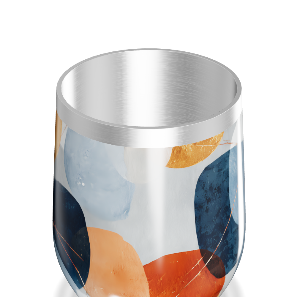 Copo Térmico Slim - Estampa Abstrata Colorida