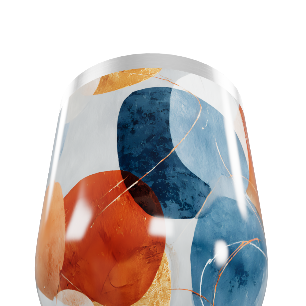 Copo Térmico Slim - Estampa Abstrata Colorida