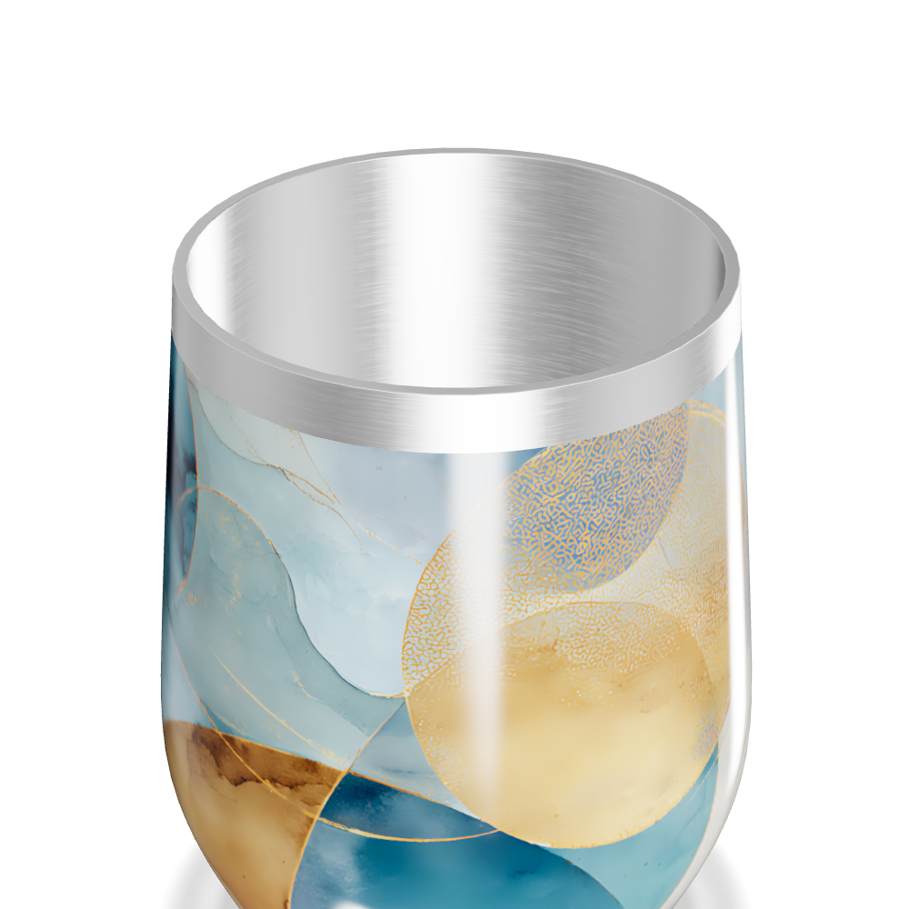 Copo Térmico Slim - Com Estampa Abstrata