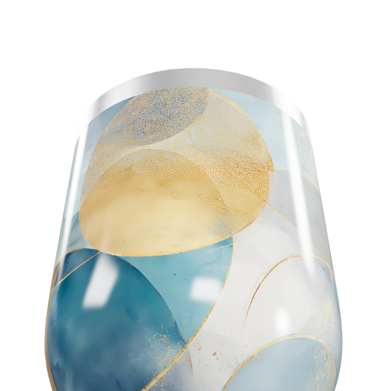 Copo Térmico Slim - Com Estampa Abstrata