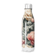 Garrafa Inox - Floral com Tampa Prata