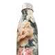 Garrafa Inox - Floral com Tampa Prata