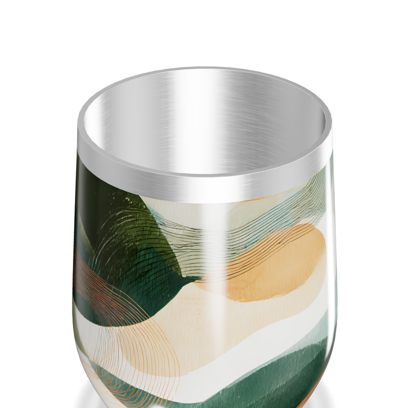 Copo Térmico Slim - Estampa Abstrata Colorida