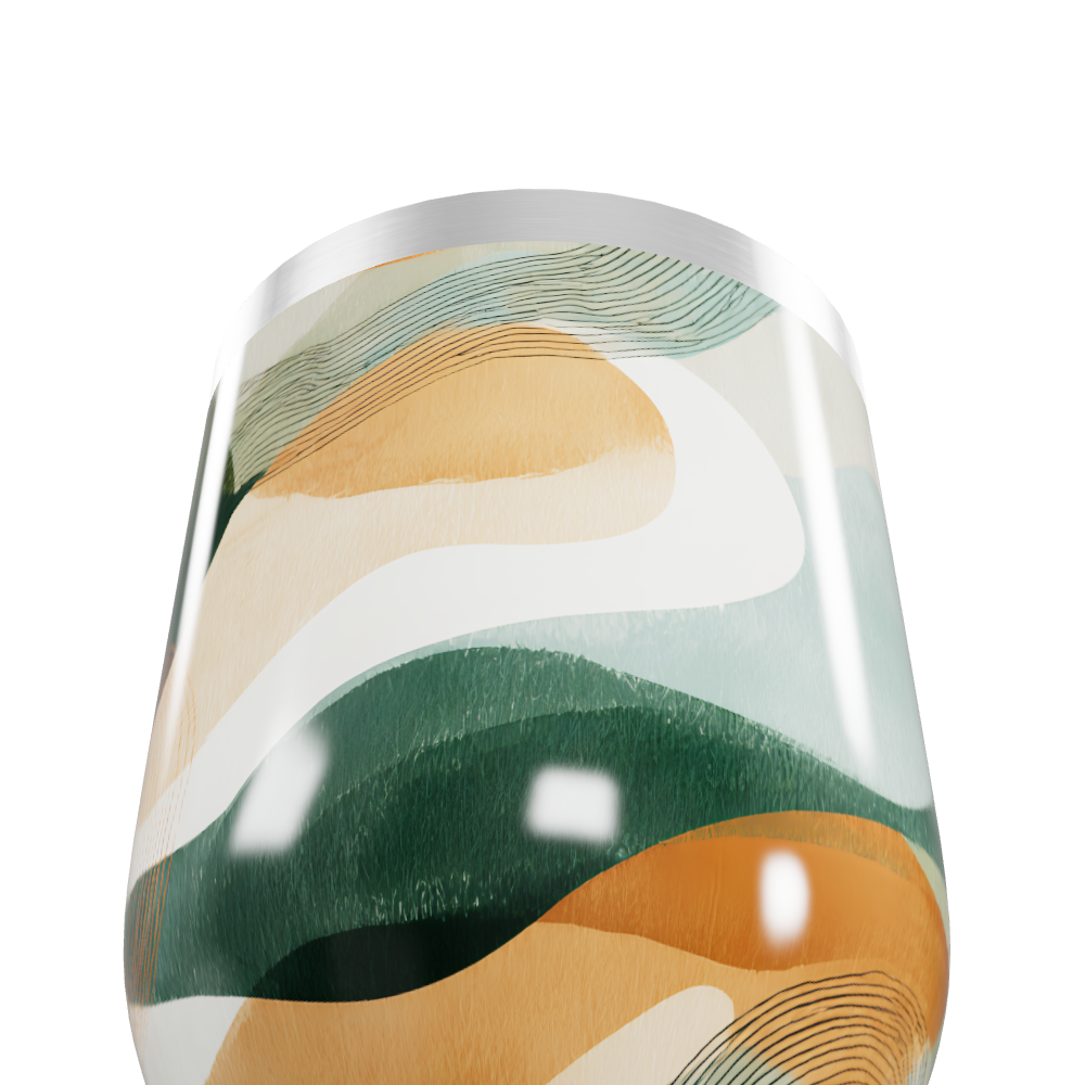 Copo Térmico Slim - Estampa Abstrata Colorida