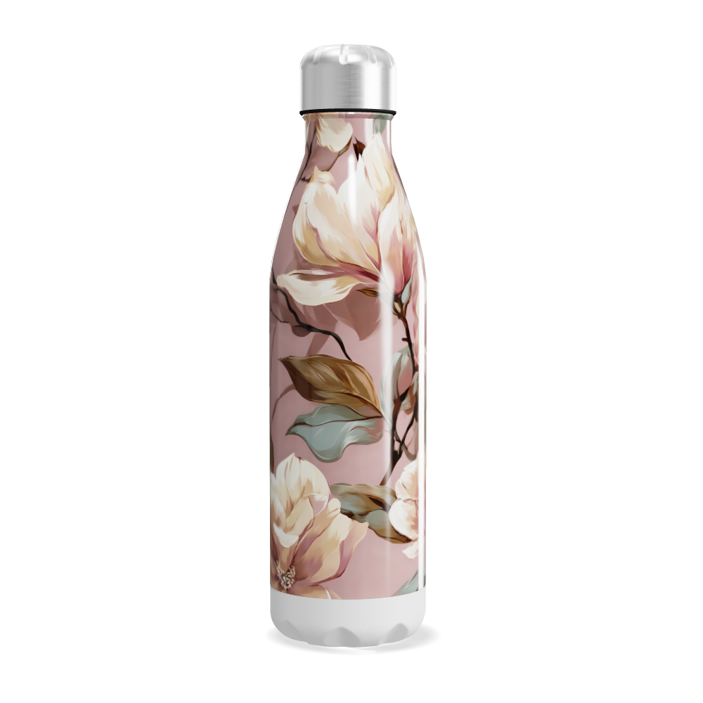 Garrafa Inox - Floral Rosa 500ml