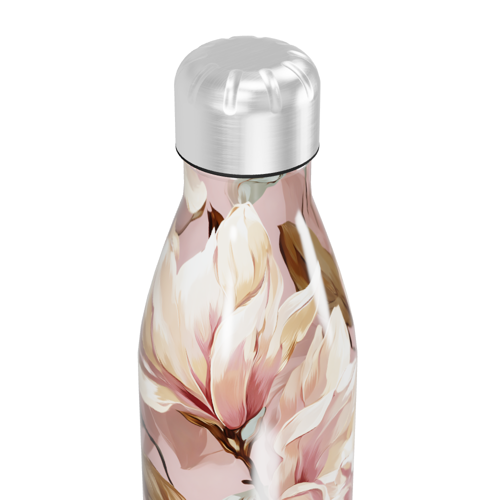 Garrafa Inox - Floral Rosa 500ml