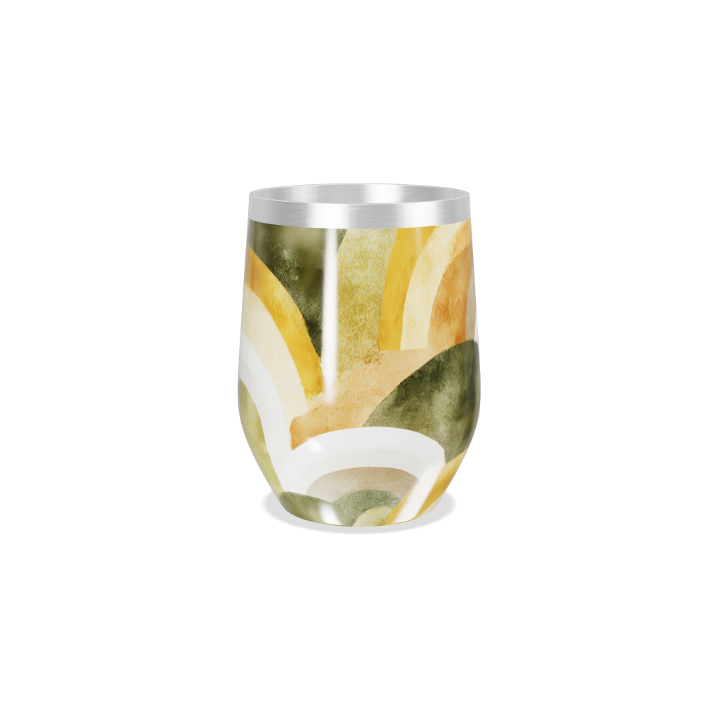 Copo Térmico Slim - Estampa Abstrata Colorida