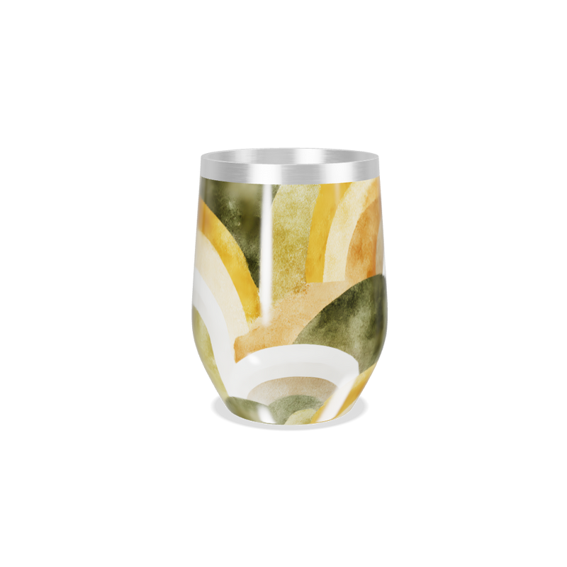 Copo Térmico Slim - Estampa Abstrata Colorida