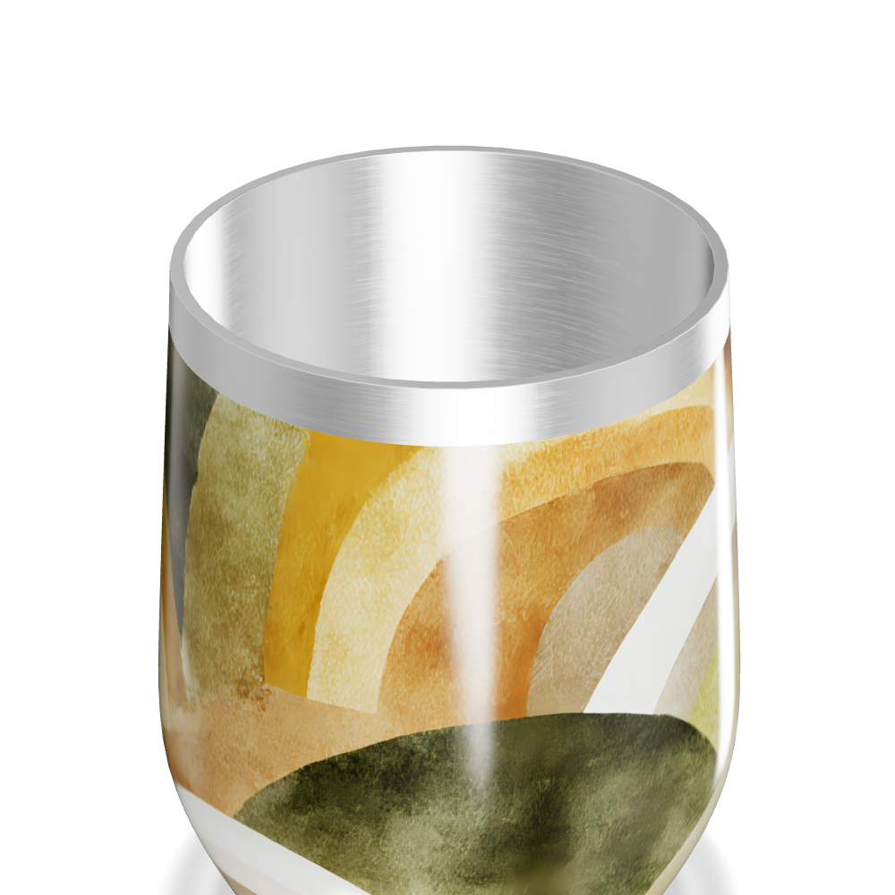 Copo Térmico Slim - Estampa Abstrata Colorida