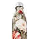 Garrafa Inox - Floral com Tampa Prata