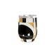 Copo Térmico Slim - Preto e Dourado Abstrato
