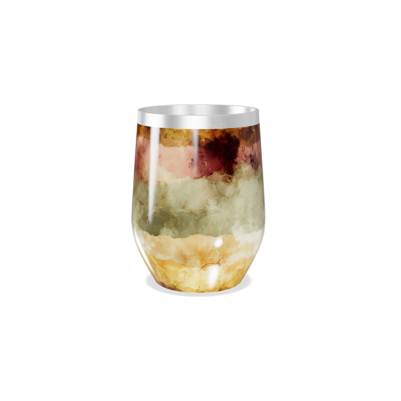 Copo Térmico Slim - Mármore Multicolorido Inox