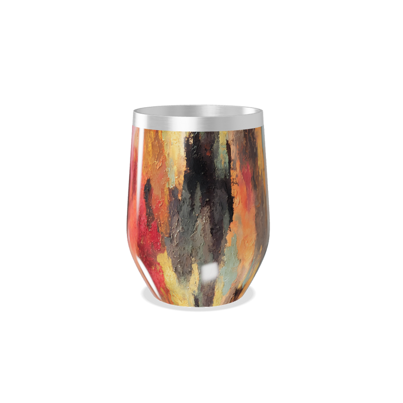 Copo Térmico Slim - Estampa Abstrata Colorida