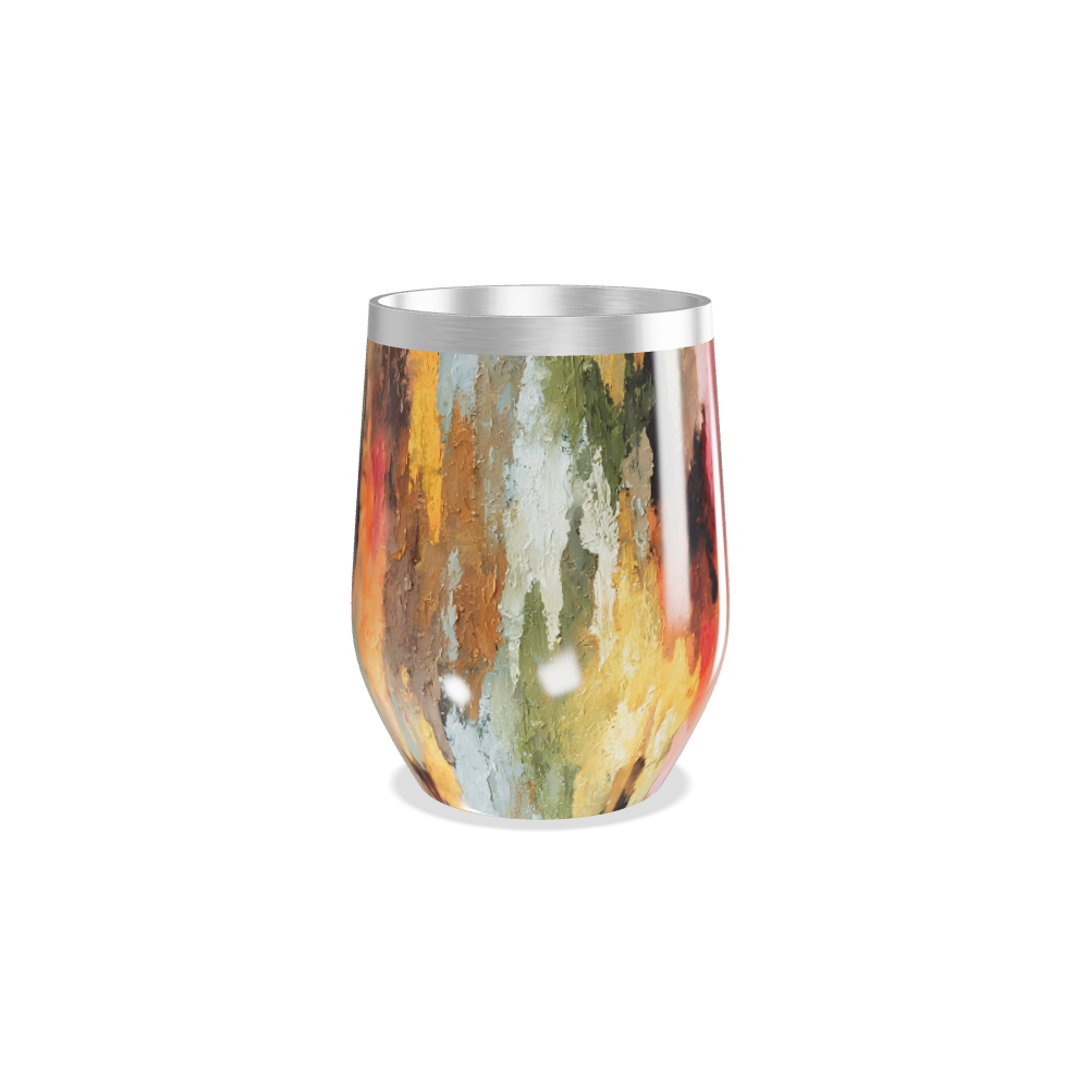 Copo Térmico Slim - Estampa Abstrata Colorida