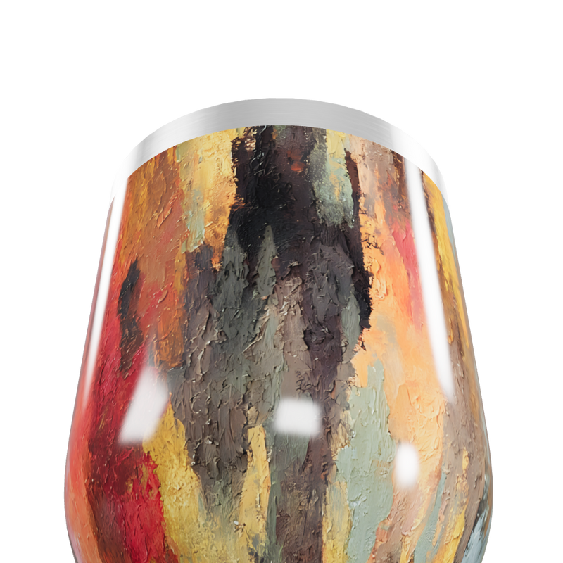 Copo Térmico Slim - Estampa Abstrata Colorida